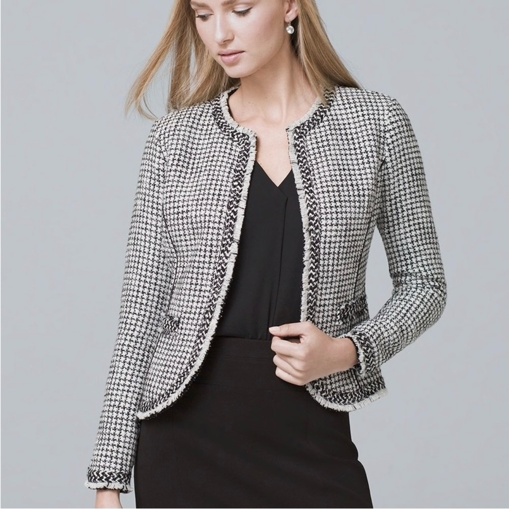 White House Black Market Tweed Blazer NWT